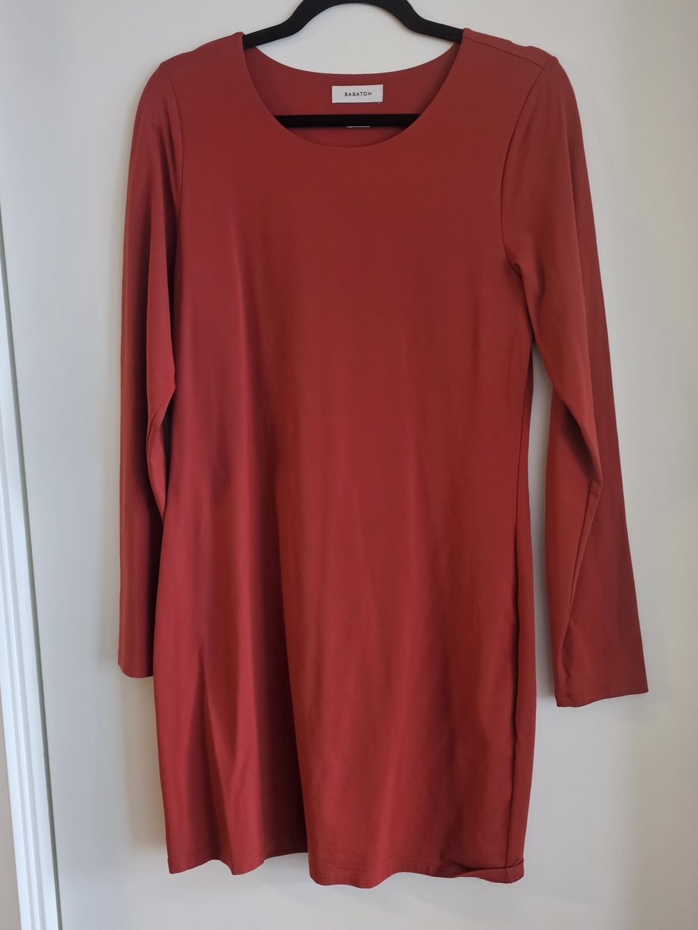 Babaton Long Sleeve Mini Contour Dress